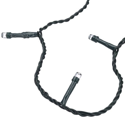 hellum 560831 LED_Energiespar Lichterkette Mini weiß, 80-teilig, inklusive Trafo, Gesamtlänge 17,9m, für Innen/Außen