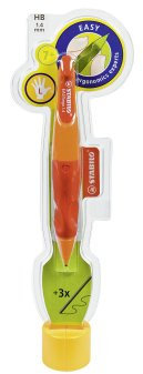 STABILO EASYergo 1.4mm Porte-mine pour gaucher - Orange/Rouge 7881/3-1HB
