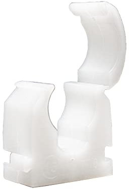 Talon - ‎15mm Single Hinged Pipe Clips - Pack of 100 - Natural - 360° Fixing for Pipework - Temperatures Up to 85°C (185°F) - Safe for Use On Plumbing, Gas and Air Conditioning Pipe - UV Stabilized