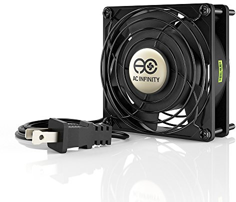 AC Infinity AXIAL 9225, 92x92x25mm ventilador silencioso para magdalenas, 115V 120V CA de baja velocidad, certificado UL para proyectos de escape de ventilación de refrigeración DIY