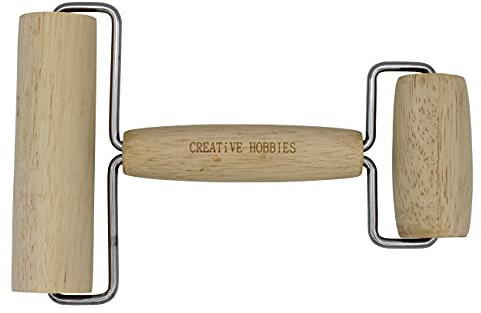 Creative Hobbies Creative Hobbies Hartholz Pony Roller Dual Roller Werkzeug für Keramik und Töpferei Ton Arbeiten