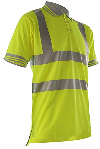 Pulsar Short Sleeved Polo, XL, Hi-Viz Yellow