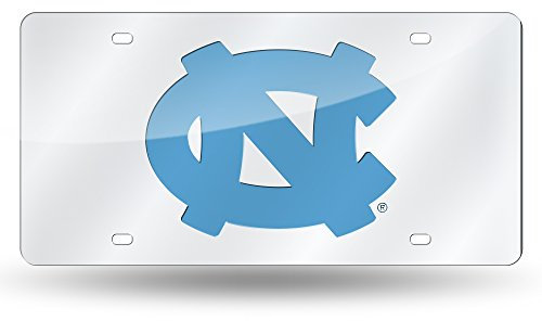 NCAA North Carolina Tar Heels Lasergeschnittene Auto-Tag, Silber