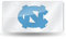 NCAA North Carolina Tar Heels Lasergeschnittene Auto-Tag, Silber