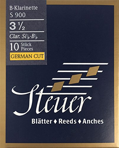 Steuer Blatt BB-Klarinette Blue Line S900 deutscher Schnitt 10er-Packung Gr. 3 1/2