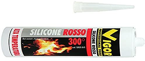 SILICONE VIGOR HT-300 ROSSO H.TEMPERATURE