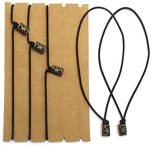Traveller's Notebook Elastic Bands - Leather Journal Refill Connection Band Straps Replacements - 5 Pack of Jump Bands with Toggles for Leather Journals and Standard TN Travellers Notebooks