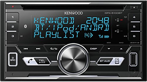 JVC Kenwood DPX-5100BT Double DIN Receiver with Bluetooth and iPod/iPhone Control Black