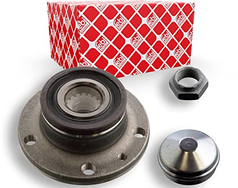 febi bilstein 103779 Wheel Bearing Kit with wheel hub, axle nut and dust cap, pack of one