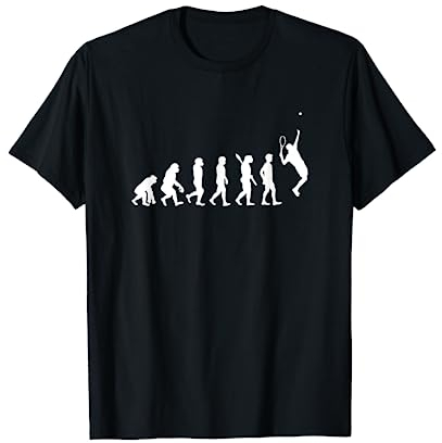Tennis Spieler Tennisschläger Tennis Evolution T-Shirt
