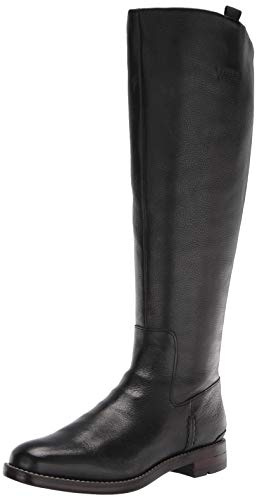 Franco Sarto Womens Meyer Knee High Flat Boots Black Leather 9 M