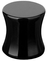 Taffstyle Ohr Plug Flesh Tunnel Piercing Ohrpiercing UV Saddle Double Flared 8mm Schwarz