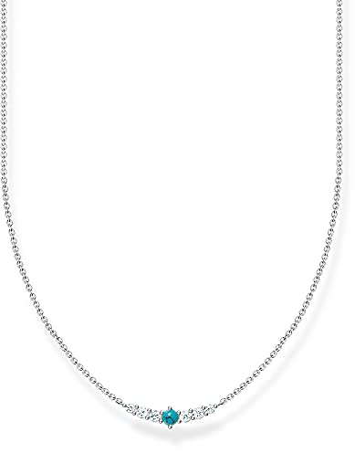 THOMAS SABO Kette türkiser Stein 925 Sterling Silber KE2093-405-17-L42V
