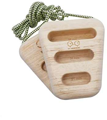 YY Vertical - L'originale Rocky Climbing Hang tiene in legno per arrampicata su roccia, ideale per l'allenamento a casa, si adatta alla barra di trazione, rafforza le dita