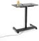Yaasa Desk One Stehpult, 91x51 cm, Dunkelgrau/Schwarz, Kleiner praktischer Schreibtisch passt in Jede Ecke, 5 Jahre Garantie, elektrisch höhenverstellbarer Homeoffice Tisch, Height Adjustable Desk