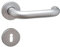 Buddy4Home Türgriff Türbeschlag Paris Türklinken Buntbart Rosetten Zimmertüren SGL-Click Drückergarnitur Türdrücker Innentüren Rückholfeder Gleitlager rund Aluminium Silber F1