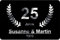 Verlag HE Fußmatte Silberne Hochzeit Jubiläum 25 Jahre Geschenk Silberhochzeit Kränzen Schild personalisiert Wunsch-Namen