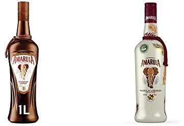 Amarula Ethiopian Coffee Cream Liqueur 1L | Notes Of Mocha And Toffee & Vegan Liqueur 70cl | Plant Based, Dairy Free, Gluten Free and Nut Free Liqueur