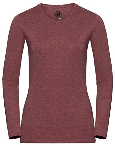 Style It Up *Ladies Long Sleeve HD T/Shirt (Maroon, M)