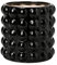 Oairse Pot de fleurs en céramique de 14 cm - Style bohème - Avec soucoupes et trous de drainage - Noir - Pour plantes grasses - Pour intérieur et extérieur