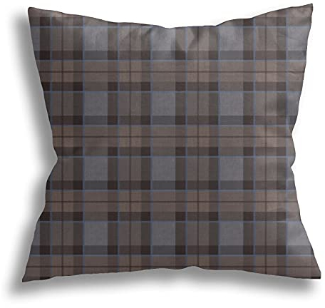 Kissenbezüge Outlander Fraser Tartan Plaid Sofakissen Moderne Dekokissen Kissenbezüge Waschbar Wurfkissenbezügen, Für Büro, Bett, 45X45Cm