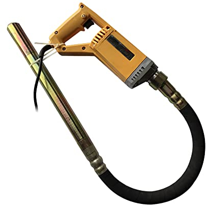 Vibrateur de béton compact 800 W – Compacte rapidement le béton – Appareil portatif léger avec barre de 1 m – Faible bruit et facile à manœuvrer