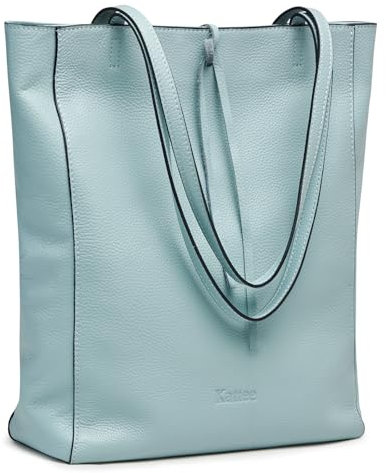 Kattee Echtleder Tragetaschen für Damen Lässige Griff Schultertaschen und Handtaschen weiche Schulter-Geldbörsen Arbeit Reisen