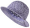 Sterntaler Chapeau de Paille Aspect Crochet, Violet, 47 Fille