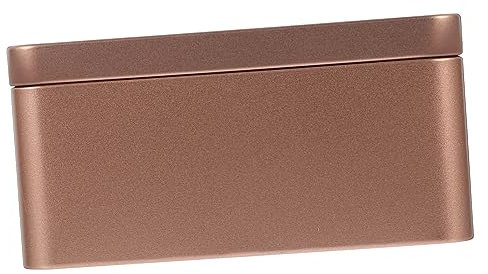 Warmhm Decorative Storage Box Tea Leaf Storage Container Smooth Edges Tinplate Random Color