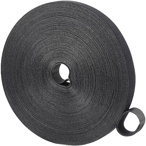 1pcs 10mmx10m Rouleau Scratch,Scratch Serre Cable,Attache Cable Scratch,Scratch Cable,Reutilisable Nylon Rouleau Scratch Pour Rangement Cable, Ruban Serre-câble Cable Librement Découpables,Noir