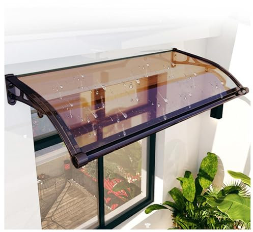 Auvent De Terrasse, Marquise De Porte pour Porte d’Entrée, Garage et Fenêtre, Carport Voiture Carport Abri Voiture,23 * 40(60 * 100cm)