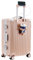 lesulety Hard Shell Suitcase Cabin Size Cheap Cabin Luggage Suitcase Medium 4 Wheels Lightweight with USB Charger Cup Holder zipperless Luggage,Pink,20in