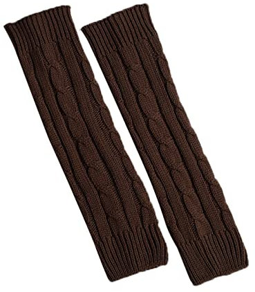 Finnische Socken Stricken Für Jede Jahreszeit Gestrickte Wolle Winter warme Beinlinge Florwärmer Dicke Stulpen Socken Kamin (Coffee, One Size)