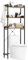 LIFEZEAL Meuble au-Dessus des Toilettes, Meuble sur WC à 3 Niveaux, Meuble de Rangement Salle de Bain avec 4 Crochets, Style Industriel, Dispositif Anti-Bascule (Marron)