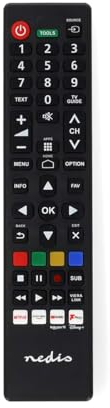 Ersatz Fernbedienung - Passend für: Panasonic/Sharp - Vorprogrammiert - 1 Gerät Disney + Button/Netflix Button/Rakuten TV Button/YouTube Button - Infrarot - Schwarz