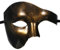 JewelryWe Maskerade Maske Halbgesichtsmaske Herren: Gold Phantom der Oper Venezianische Masken Halbmaske Männer Vintage Augenmaske Gesichtsmaske für Karneval Halloween Kostüm Cosplay Party Fasching