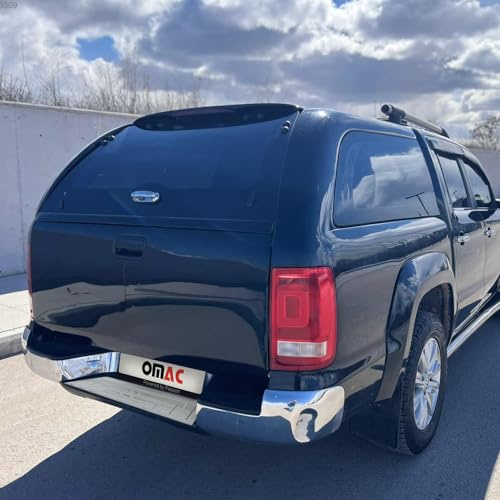 OMAC Ladekantenschutz für VW Amarok 2010-2020 Edelstahl Chrom | Stoßstangenschutz, fahrzeugspezifische Passform