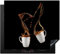 KitchenYeah© Herdabdeckplatte Einteilig Herdabdeckung Abdeckplatte für Ceranfeld Abdeckung Induktionskochfeld Aufrollbare Matte Kaffee - Tassen - Schwarz - 57x51 cm