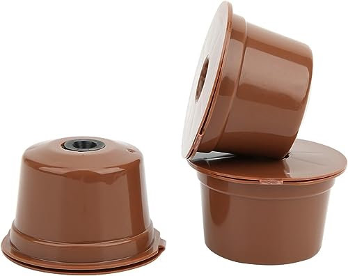 Confezione da 3 capsule di ricambio in plastica ricaricabili per macchine da caffè Caffitaly