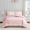 Juicy Couture Bettdecken-Set, Bettwäsche, Gothic-Design, Kingsize, 3-teiliges Set, umfasst (1) Bettdecke 274,3 x 233,7 cm, (2) Kissenbezüge 50,8 x 91,4 cm, knitterarm, Marshmallow-rosa