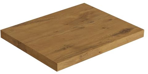 lavita Möbelplatte Oak 505x400 Widerstandfähigkeit gegen Feuchtigkeit Hochwertige Möbelplatte für das Badezimmer Material: Dekoratives und schützendes Laminat Dicke 38 mm Farbe: Walnuss