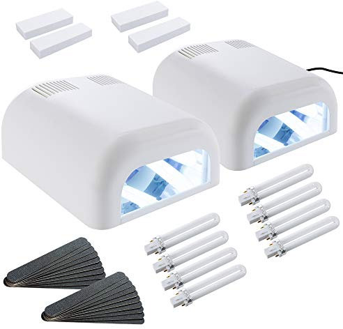 Sina 2x UV-Nagellampe, Tragbare Weiße LED-Lampe für Gelnägel, professionell
