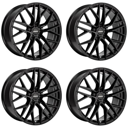 4x Carmani Felgen 20 Ludwig 7.5x17 ET45 5x108 black kompatibel mit Ford C-Max Focus Galaxy/S-Max Kuga Mondeo Puma Transit/Tourneo