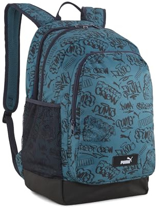 PUMA Erwachsene Academy 29 l Rucksack mit Allover-Print OneSize, Emerald Ice Mid 90's AOP Green