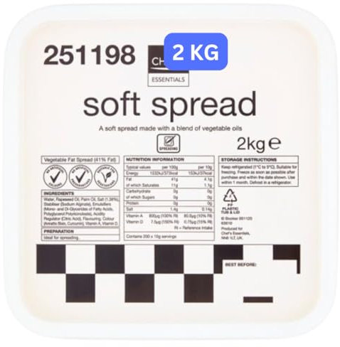 Soft Spread, Vegetarian Plant Based, 2kg (2 KG)