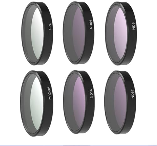 ND UV CPL STAR NIGHT-Filter für DJI Osmo-Nano Action-Kamera, polarisationsfilter Zubehörset mit mehrfach beschichteten optischen Glaslinsen für Landschafts- und Nachtaufnahmen(D)