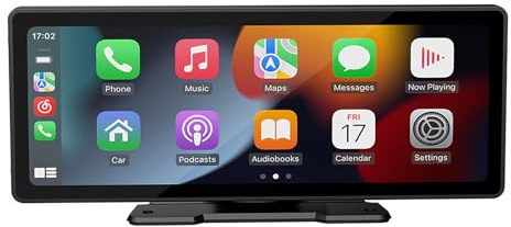 WFYBMB Schermo Carplay Auto per Lancia Delta/Flavia/Lybra/Musa/Phedra/Thema/Thesis/Voyager/Ypsilon/Zeta, 10.26 Pollici Radio Portatile Bluetooth, IPS Schermo Tattile Schermo, con Bluetooth, FM, AUX