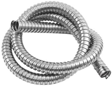 Tubo Doccia Flessibile Di Ricambio 3Meter 4-20mm 304 Stainlesss Steel Corrugated Pipe Wire Line Cable Conduit Protect Threaded Hose Rat-proof Sleeve(8mm 3Meter)