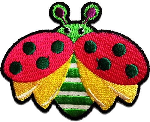 Catch the Patch Käfer Tier - (Größe: 7,5 x 5,8 cm) – Aufbügler & Applikationen in verschiedenen Größen – Ideal für Kleidung, Schulranzen, Jeans & Rucksäcke