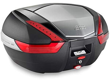 GIVI VALIGIA V47 NERO CON FINITURA ALLUMINIO, CHIAVE SINGOLA